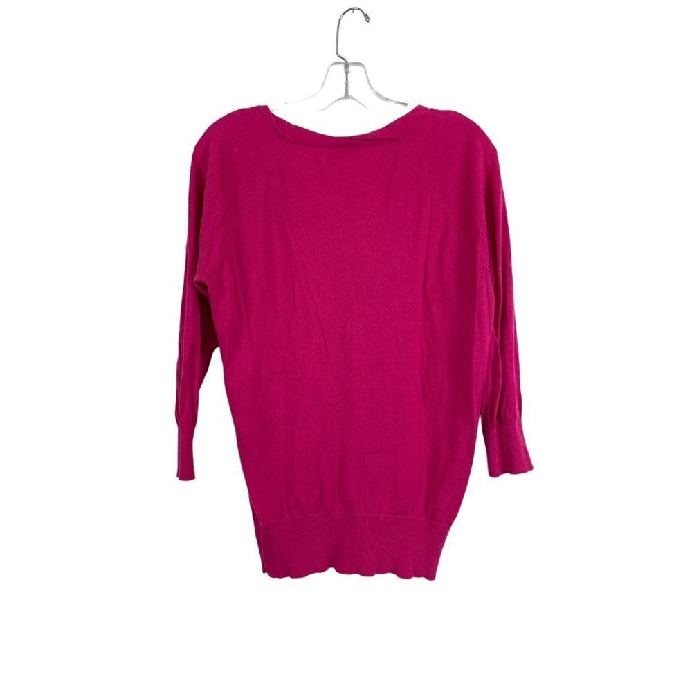 Loft Women's Fuchsia Casual Blouse - Picture 2 of 5